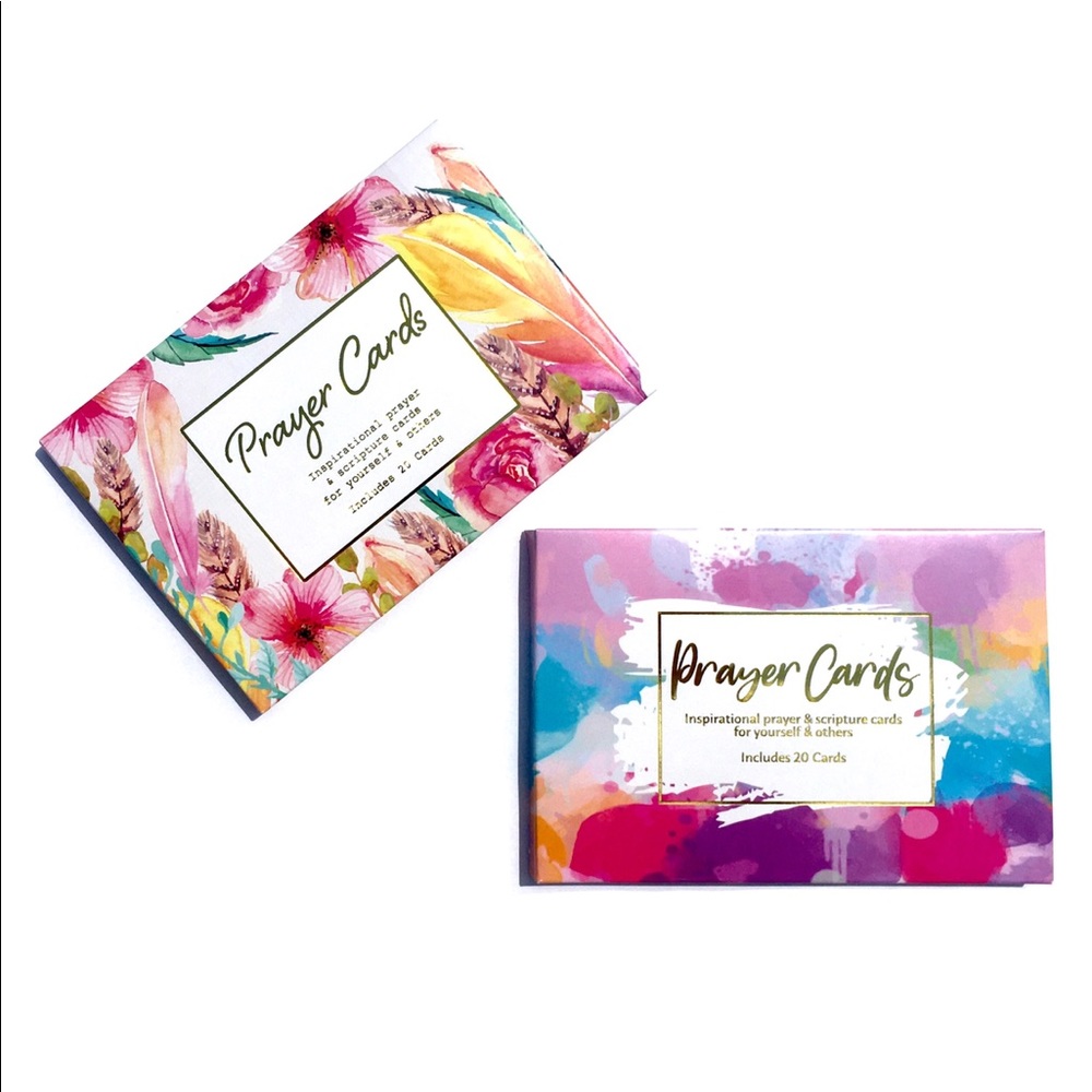 Christian Prayer & Scripture Cards, 2 Sets (20ea)